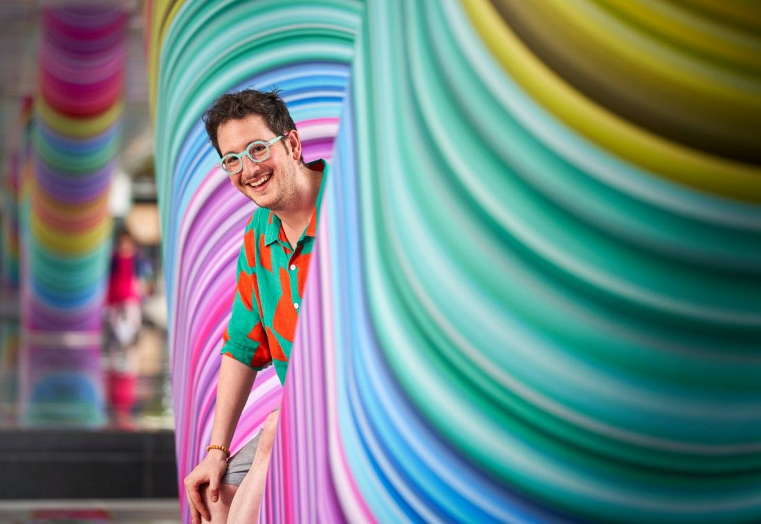 Canary Wharf's colourful installation for London Pride is loud, proud and full of joy