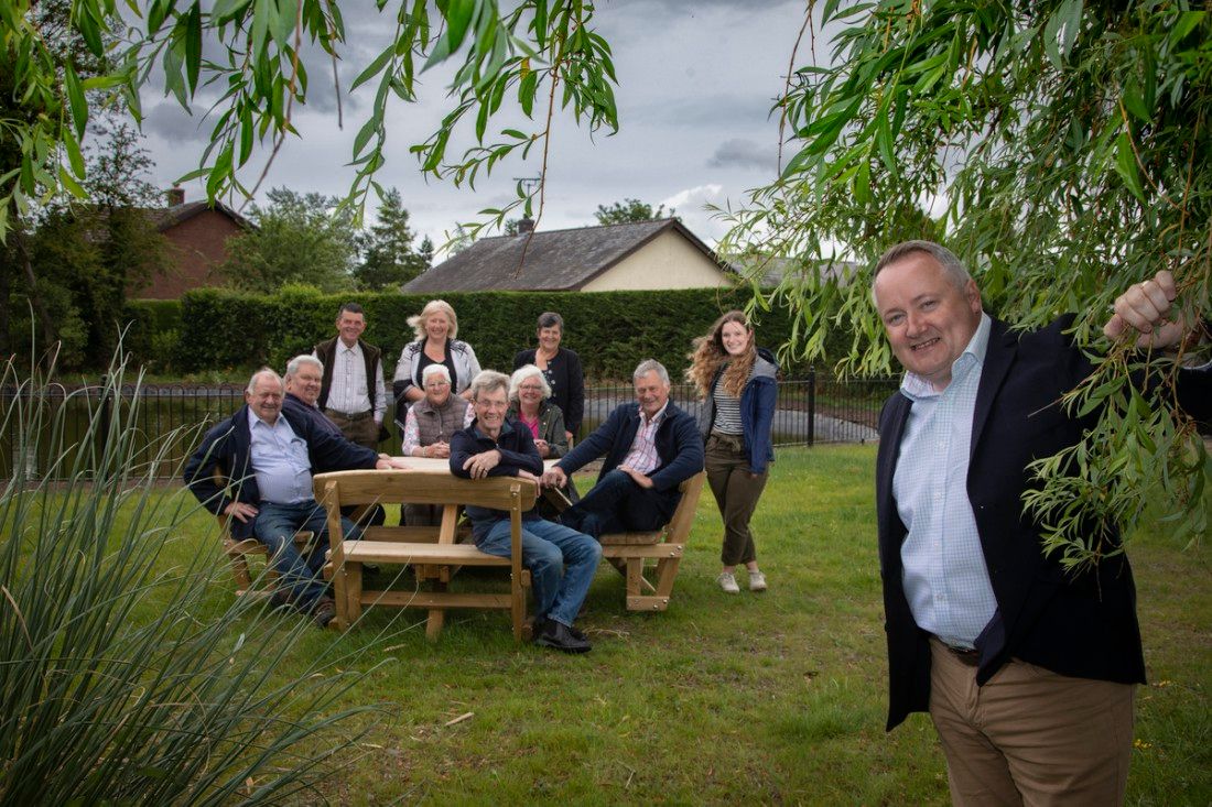 Denbighshire community restore village pond on ancient drovers road