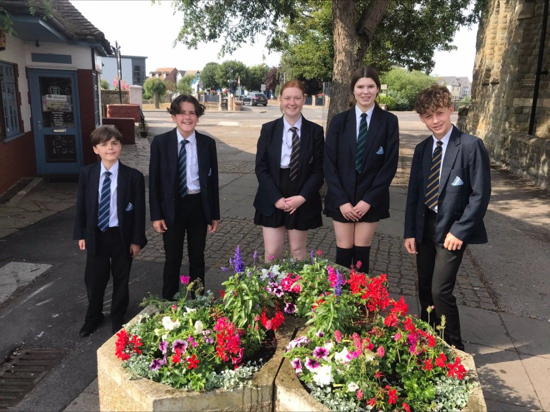 Hythe is blooming again, thanks to help from students and Rotarians