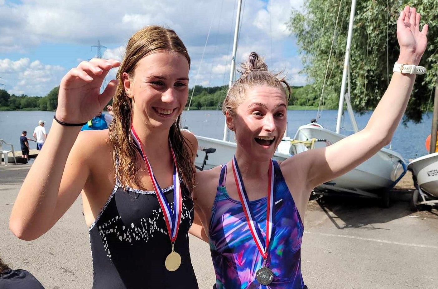 Swimmers enjoy warm waters for the Open Water Championships