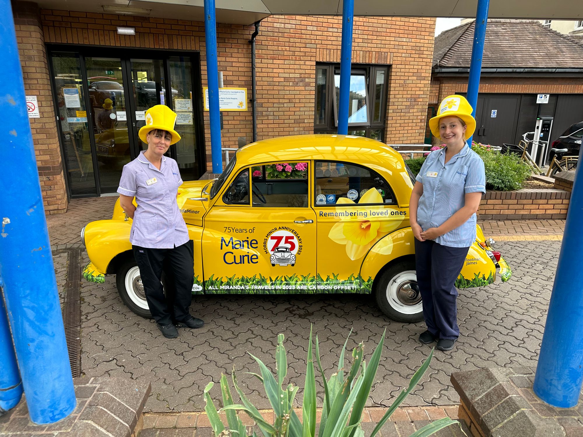 Miranda the Morris Minor puts smiles on faces during visit to Cardiff