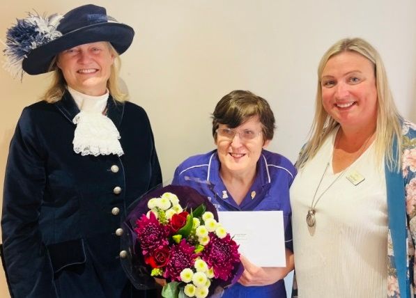 Leamington Spa care home worker receives award in recognition of 30 years dedicated service