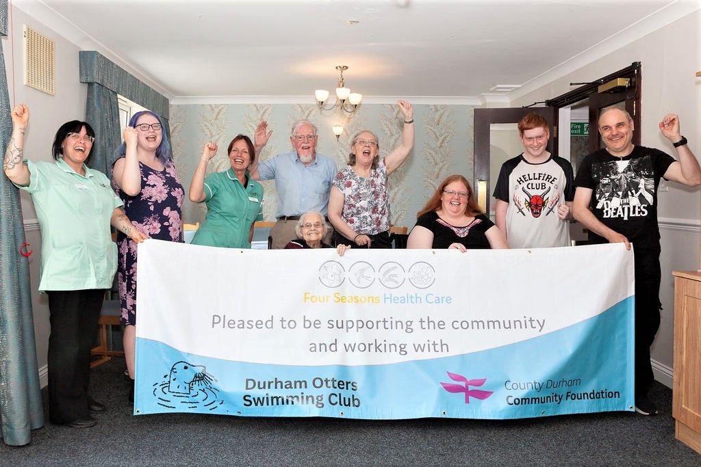 Stanley care home residents help people with special care needs swim with confidence