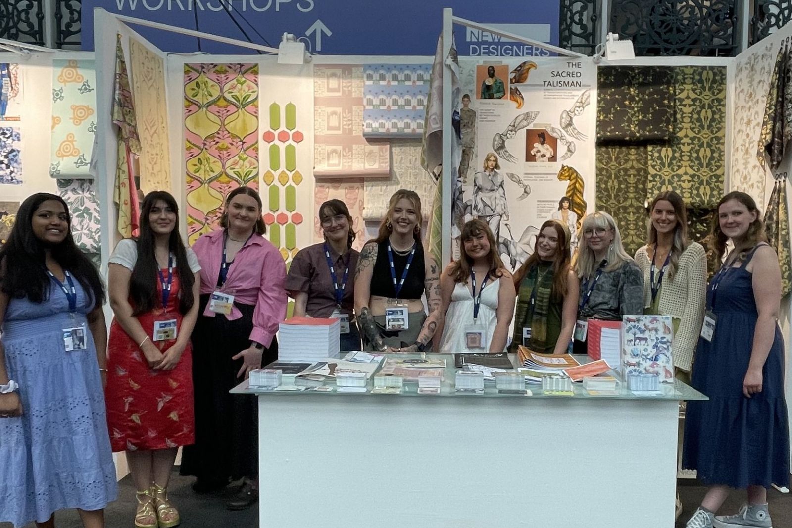 Swansea surface pattern and design crafts students exhibit at leading design show