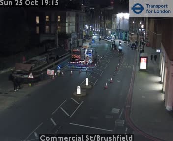 Traffic camera view: Spitalfields, Commercial Street