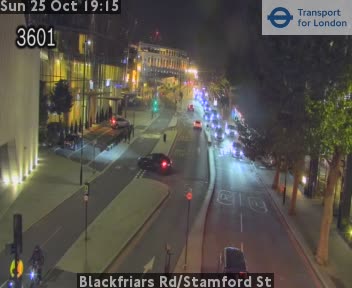 Traffic camera view: Blackfriars Road