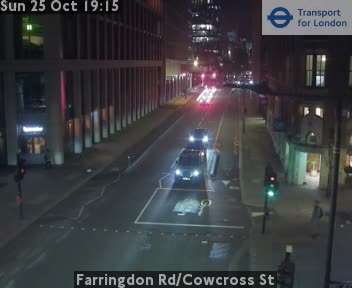 Traffic camera view: Smithfield, Farringdon Road