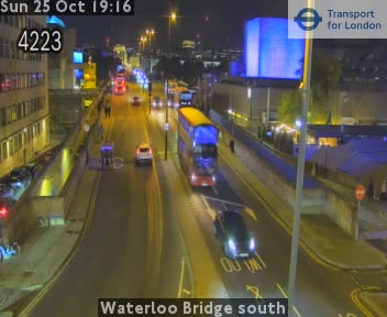 Traffic camera view: Waterloo Bridge