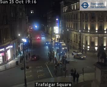 Traffic camera view: Trafalgar Square