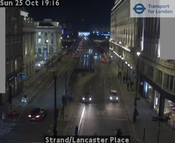 Traffic camera view: Strand, Lancaster Place