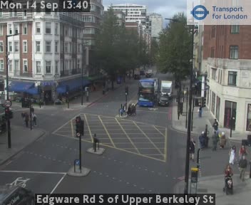Edgware Rd S of Upper Berkeley St
