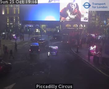 Traffic camera view: Piccadilly Circus