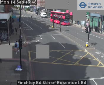Finchley Rd Sth of Rosemont Rd