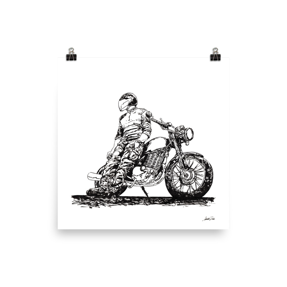 Rider 8 RAW Art print