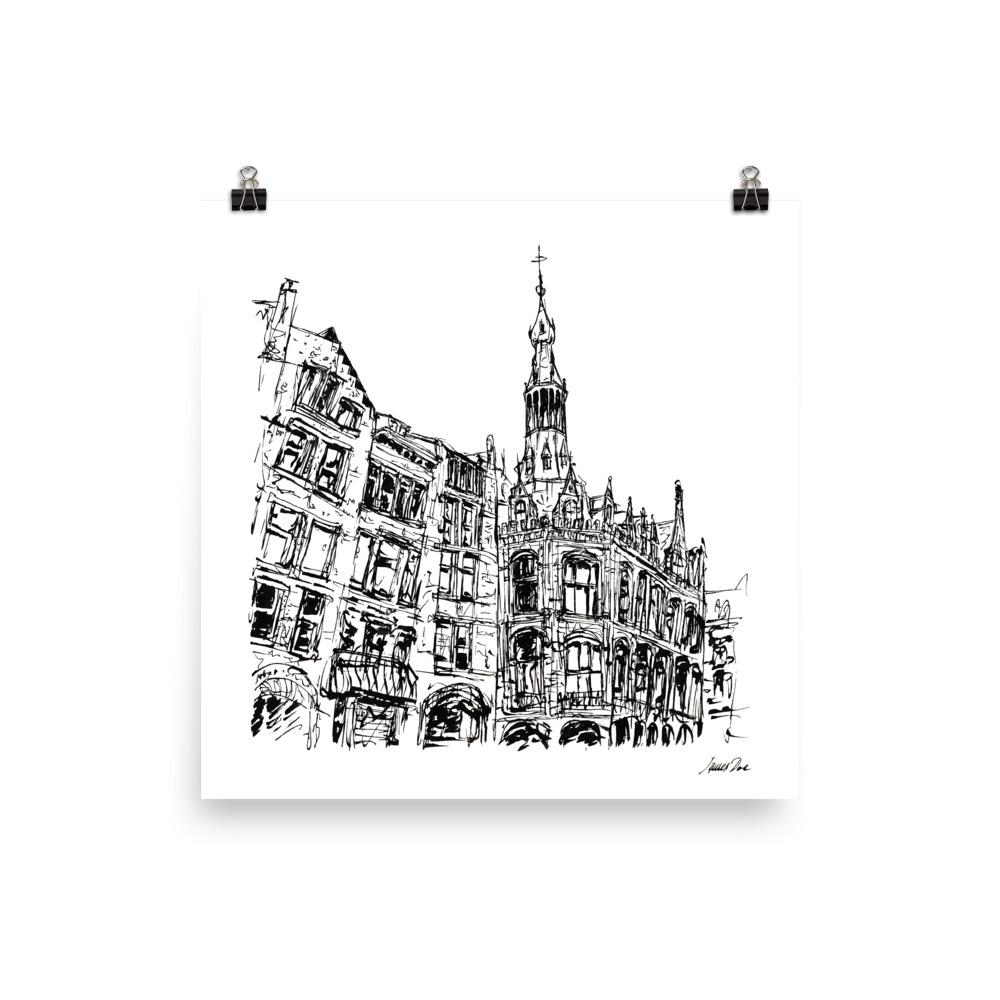 Inkscape 6 Amsterdam Art print