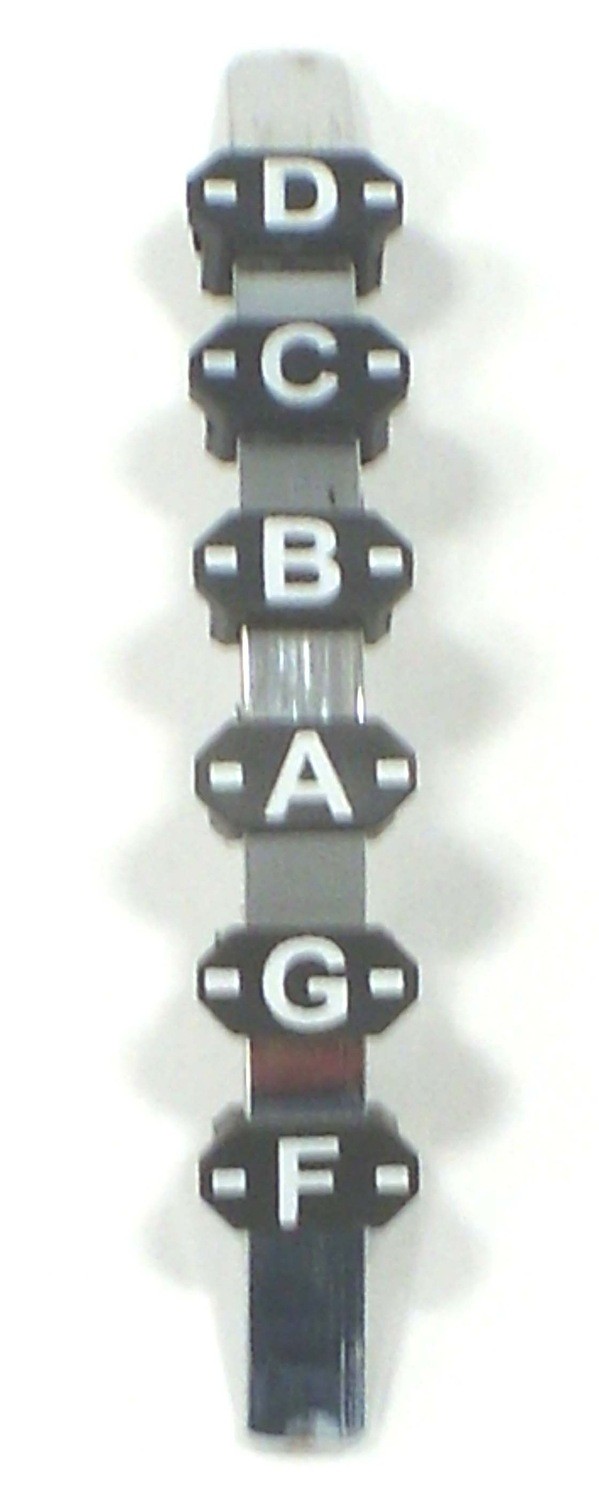 Adams Set indices for tuning gauge timpani 29"