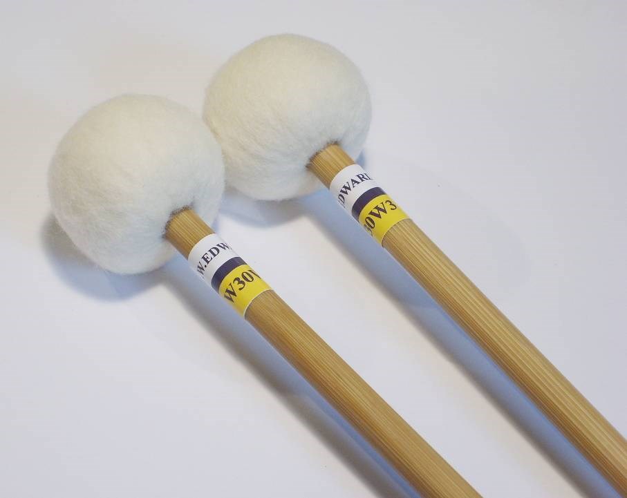 C W Edwards Professional timpani sticks (Wood wheel core) mediumsoft