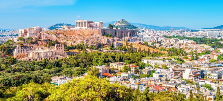 ATH view of Athens with Acropolis hill 1148698466 Getty RGB 136 DPI For Web
