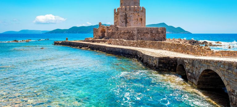 KLX Bourtzi Tower in Methoni 1157281817 Getty RGB 136 DPI For Web