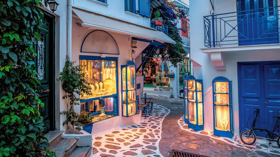JSI Skiathos Old Town Shopping 918892668 Getty RGB 136 DPI For Web