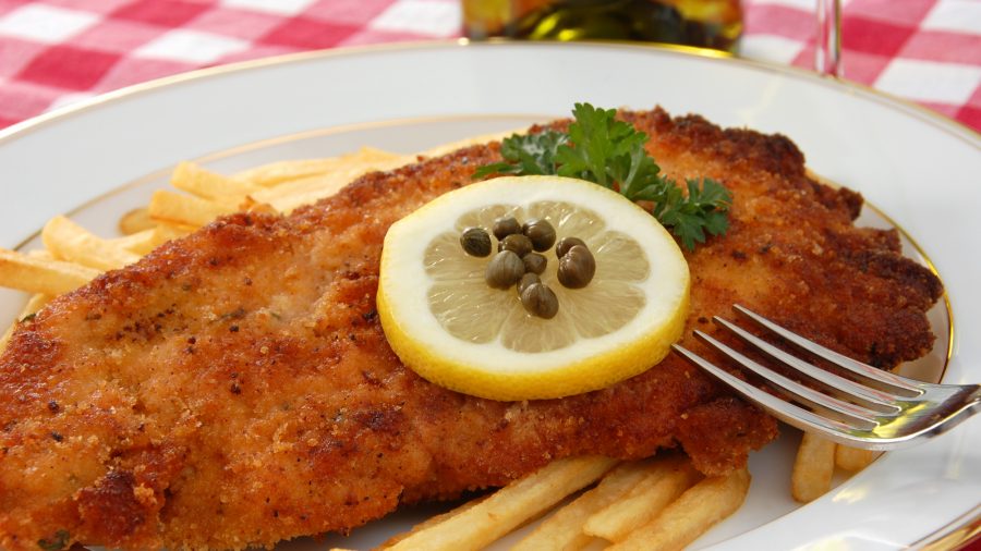 Amsterdam food - schnitzel