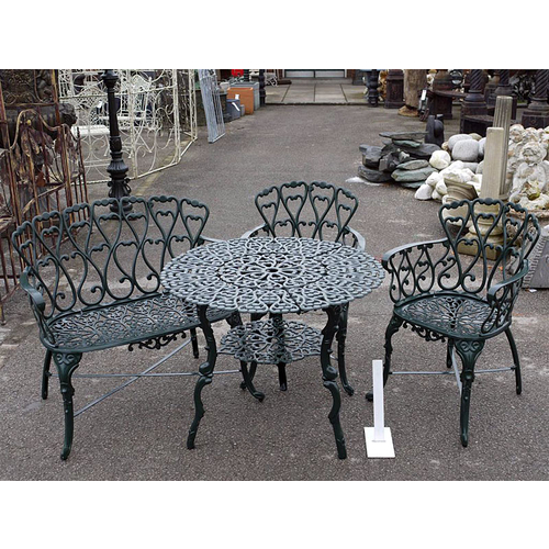 daisy green cast patio set greens home and garden