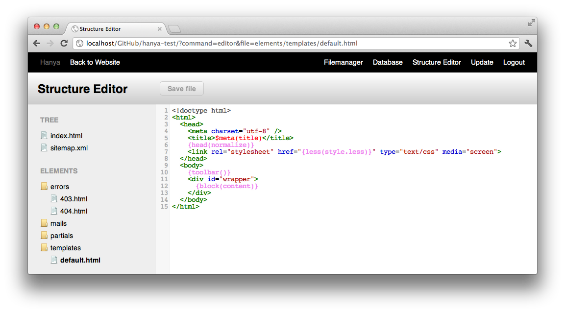 The Database Manager