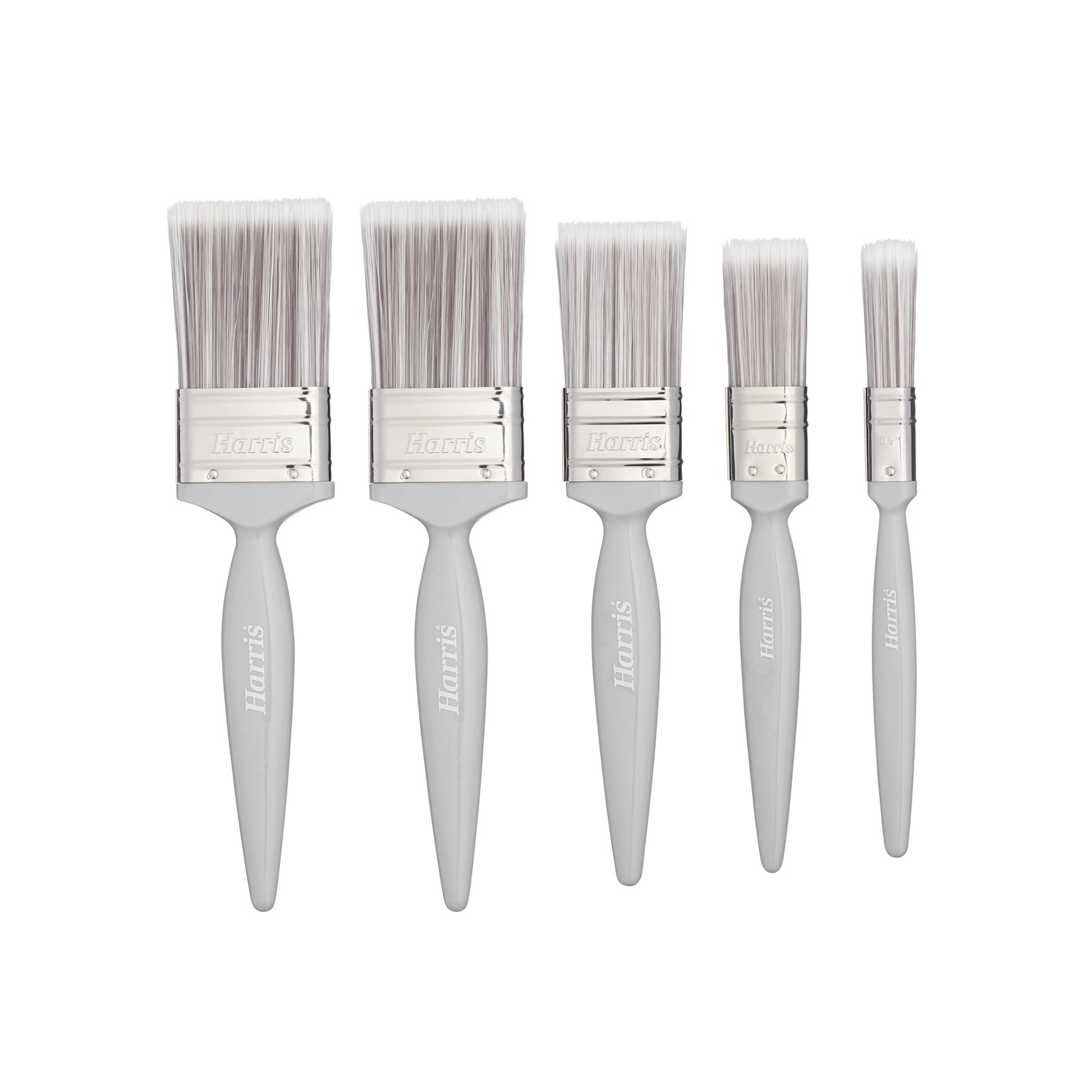 Harris Essentials Emulsion Flat Paint Brush Set 5pk (101011006)