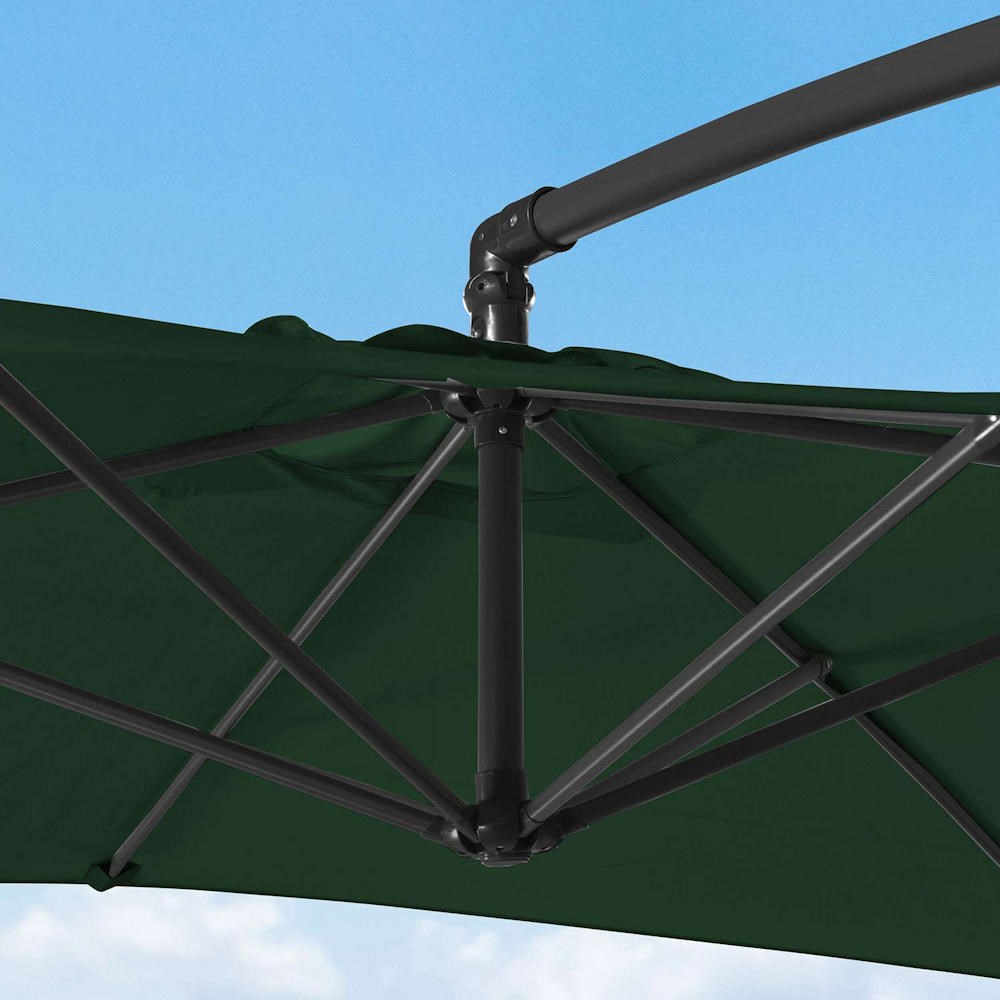 Nova Barbados Cantilever Parasol 3m x 2m Rectangular Green