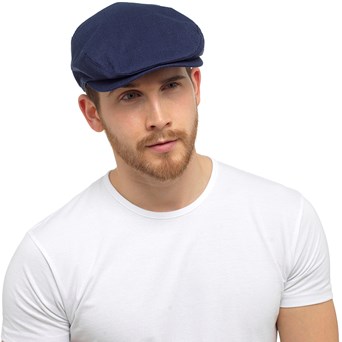 Mens navy flat cap Clearance