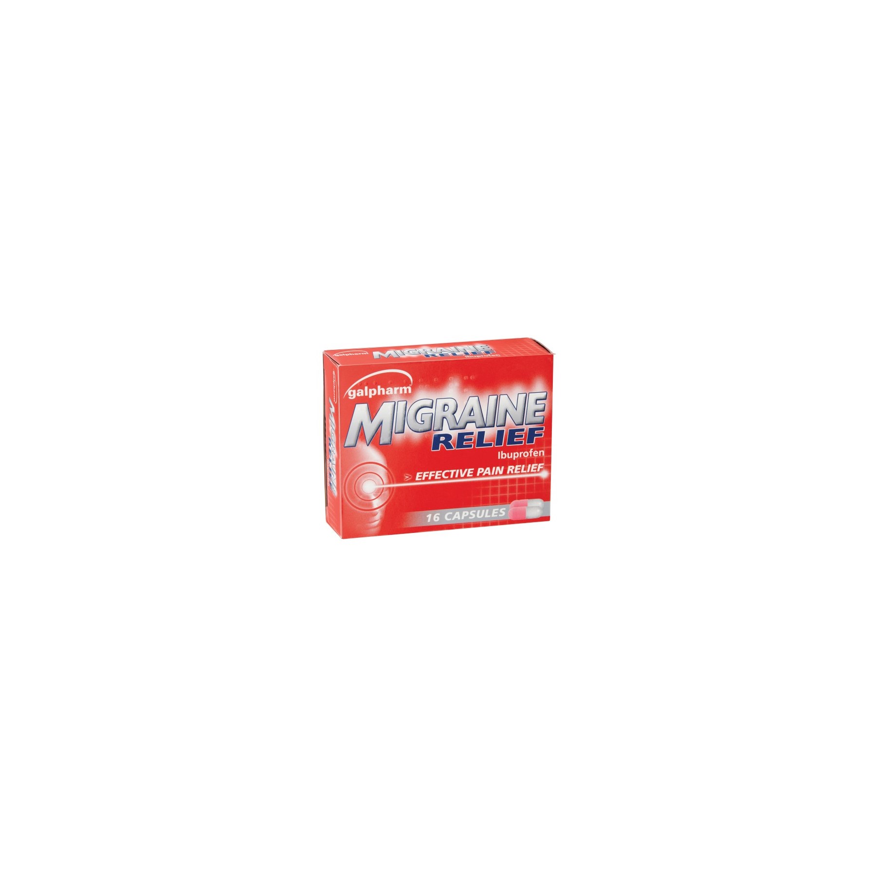 Galpharm Ibuprofen Migraine Relief Caplets 16s (GMI)