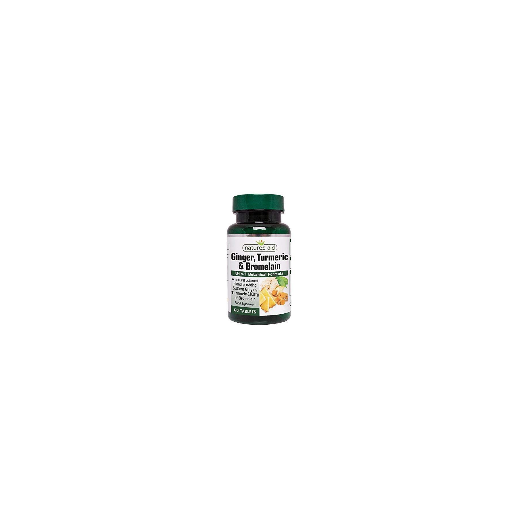 Natures Aid Ginger Turmeric & Bromelain 60s (130220)