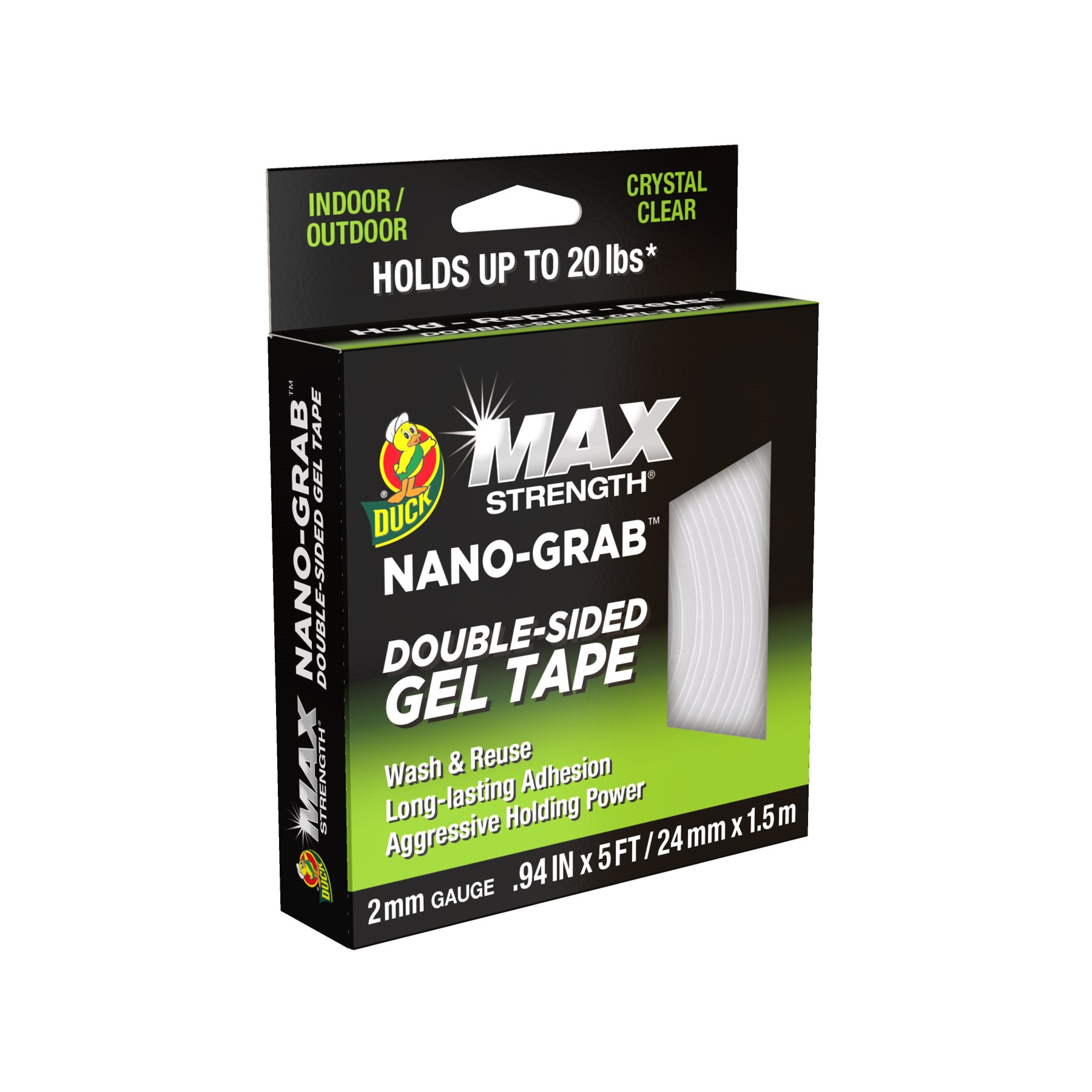 Duck Tape Max Nano Grab Double Sided Gel Tape 1.5m (287264)