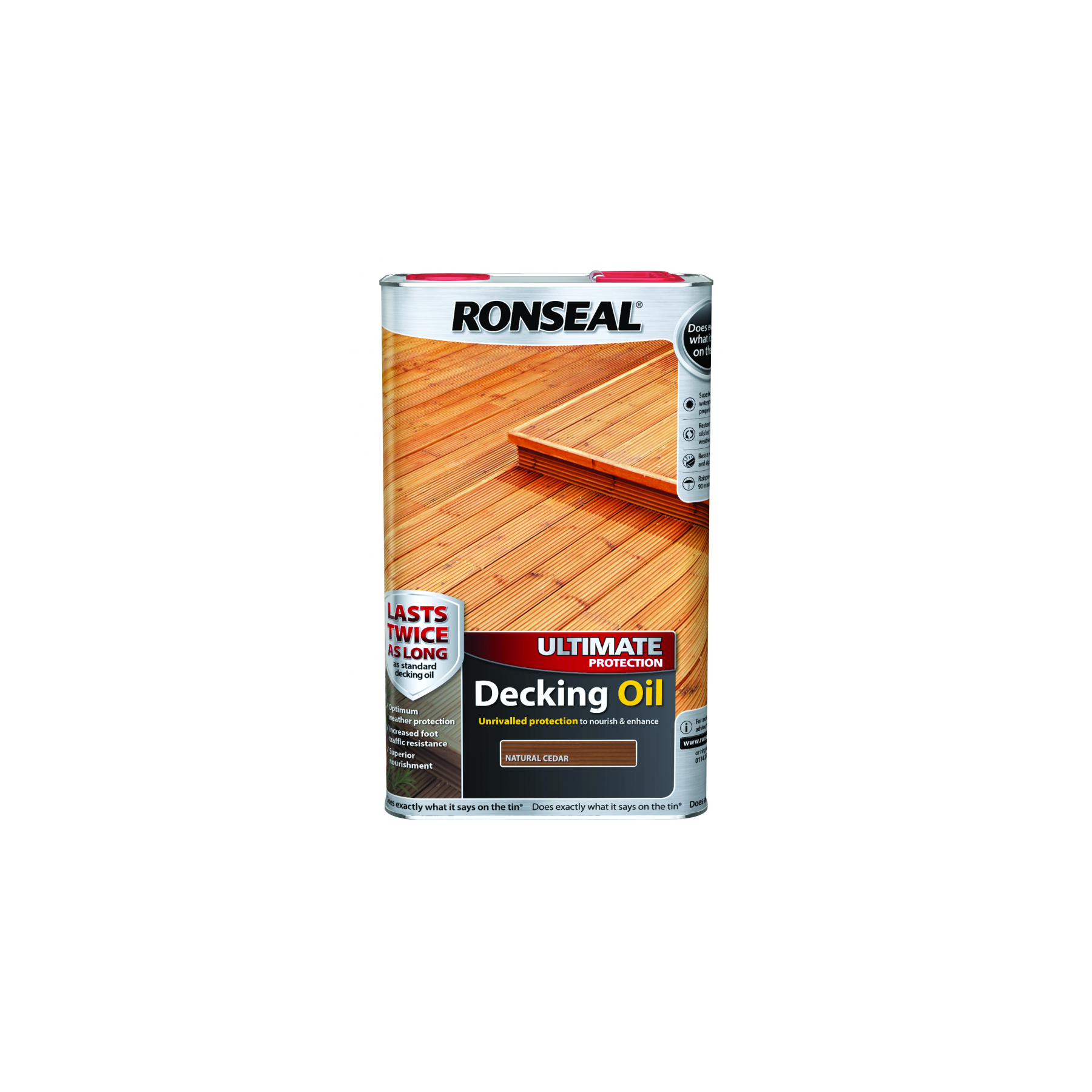 Ronseal Decking Oil Natural Cedar 5lt (37298)
