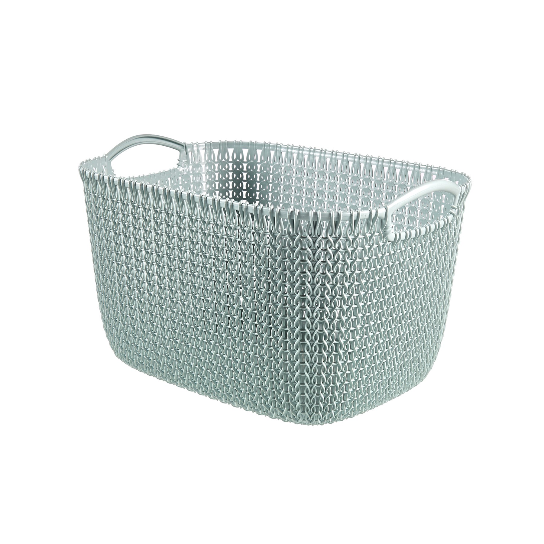Curver Knit Rectangular Basket Misty Blue 19ltr (230000)