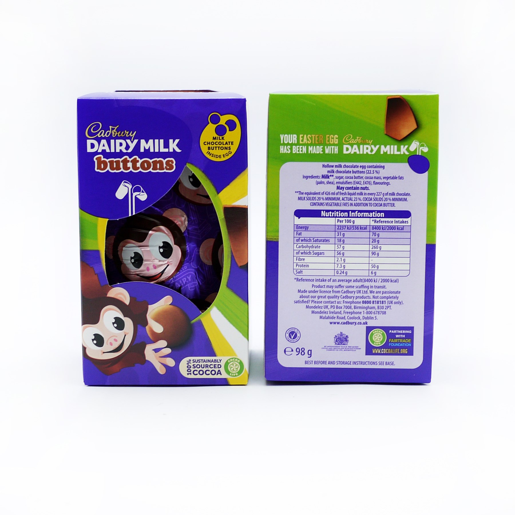 Cadbury Dairy Milk Buttons Egg 98g (465436)