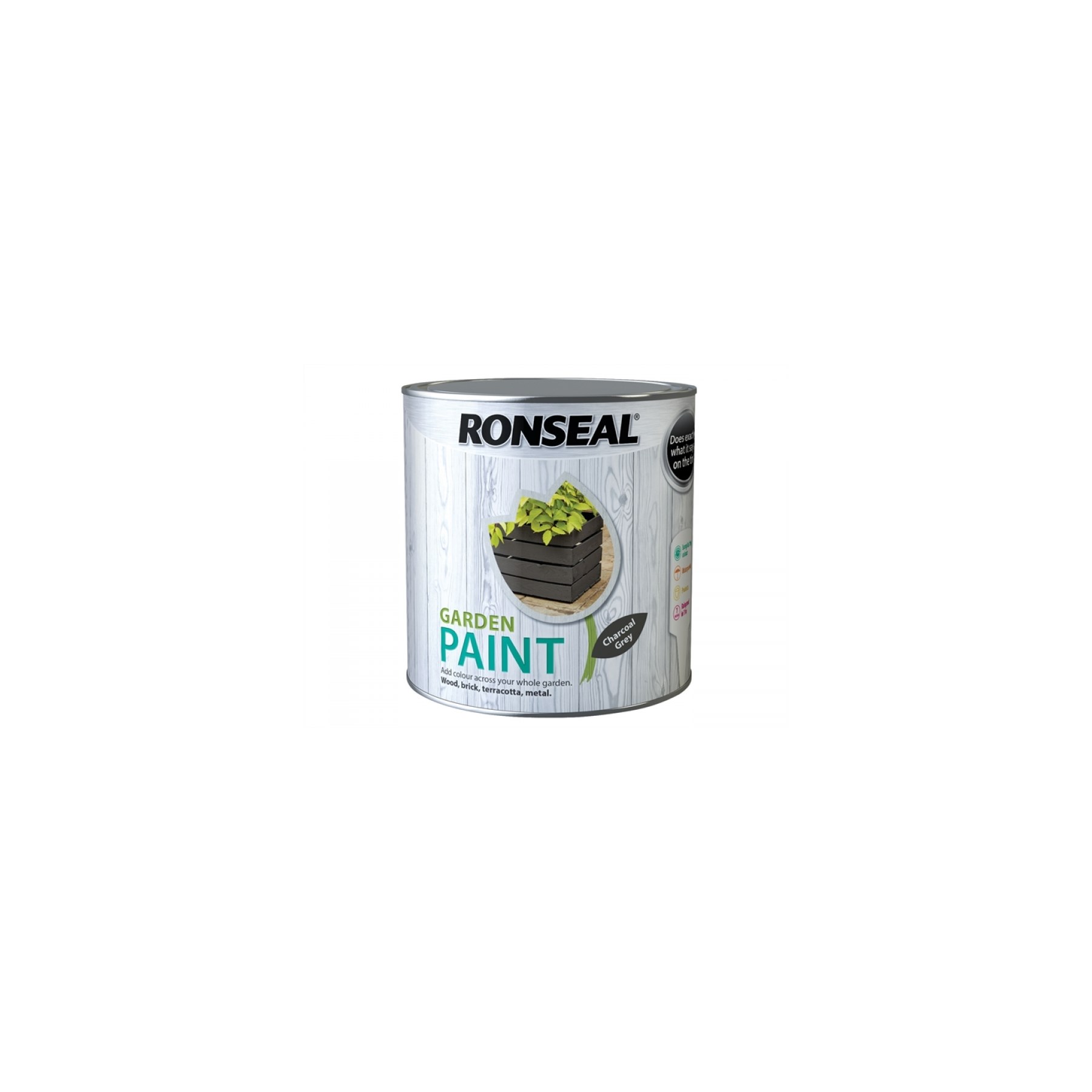 Ronseal Garden Paint Charcoal Grey 2.5l (38509)