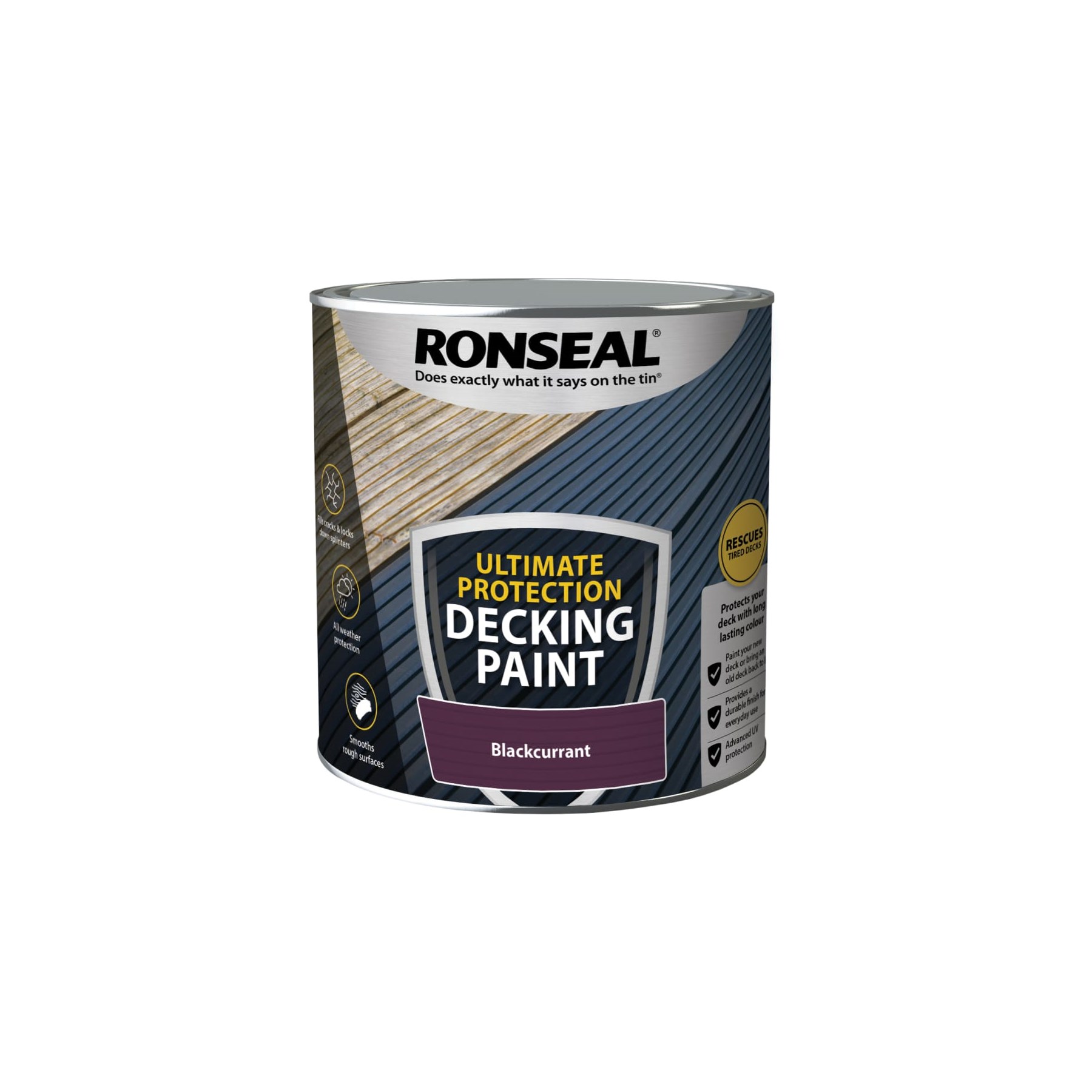 Ronseal Ultimate Decking Paint Blackcurrant 2.5l (39097)