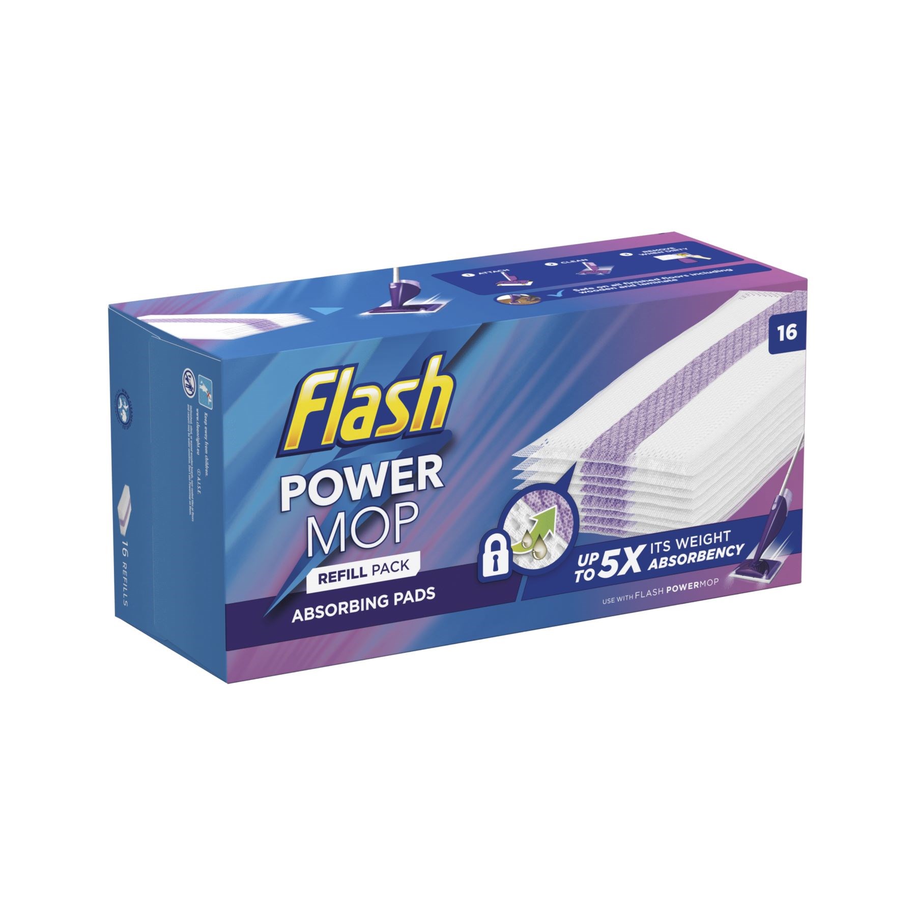 Flash Power Mop Refill Pads 16s (C001981)