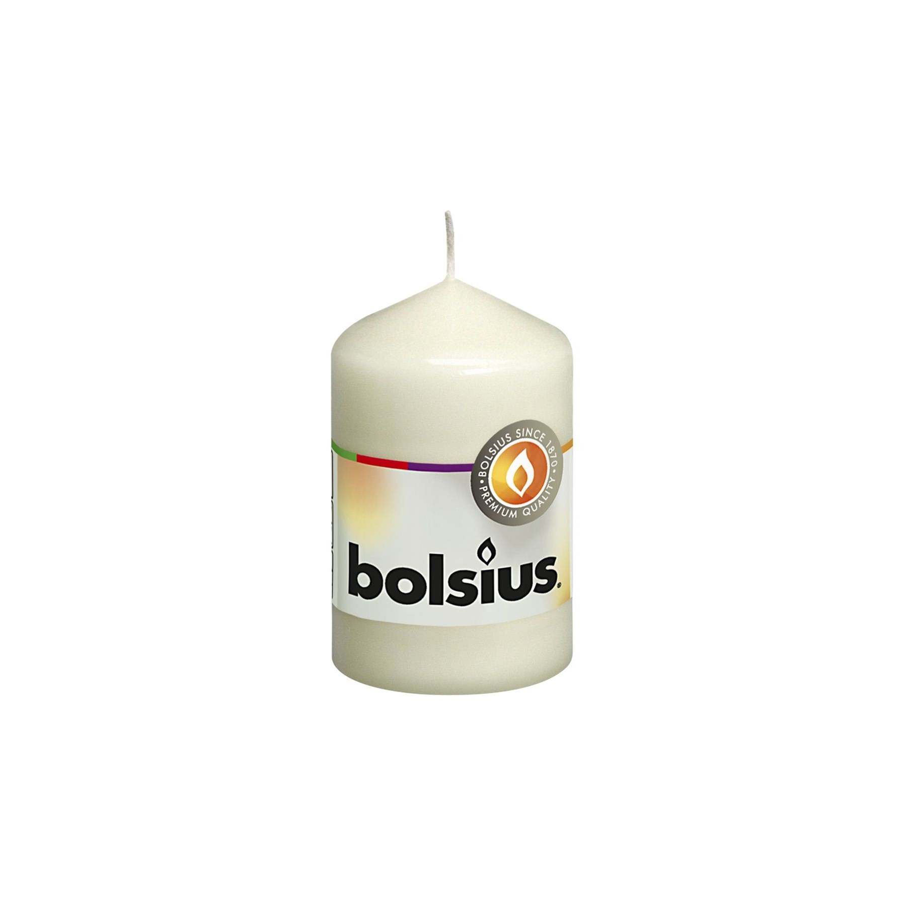 Bolsius Pillar Candle Ivory 80 x 50mm (CN5513)