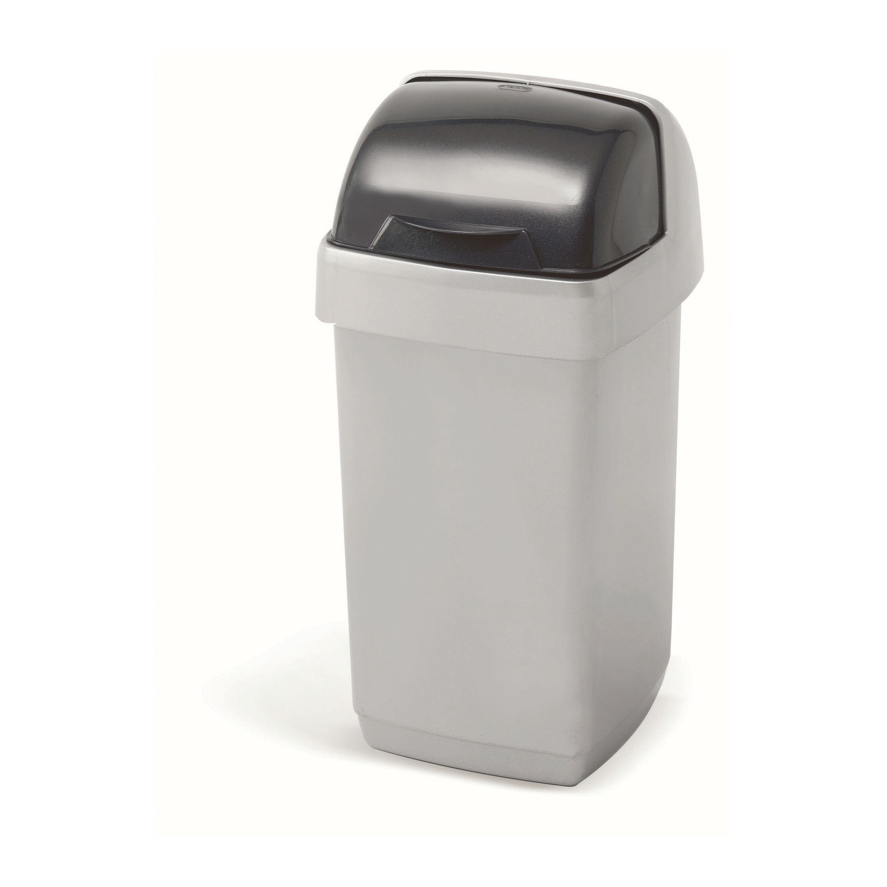 Addis Rolltop Bin Complete Metallic 10ltr (510504)