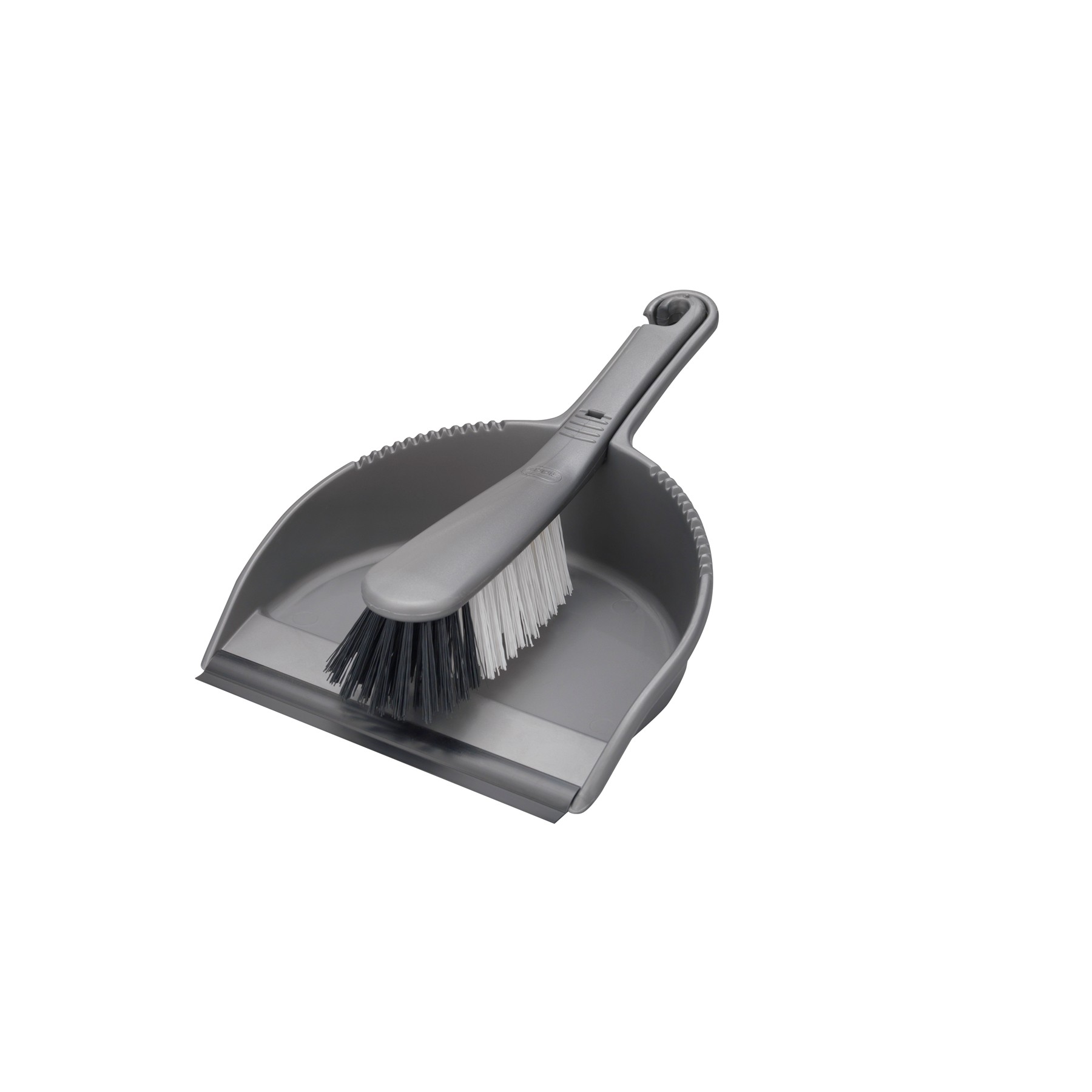 Addis Stiff Brush&dustpan Metallic (510405)
