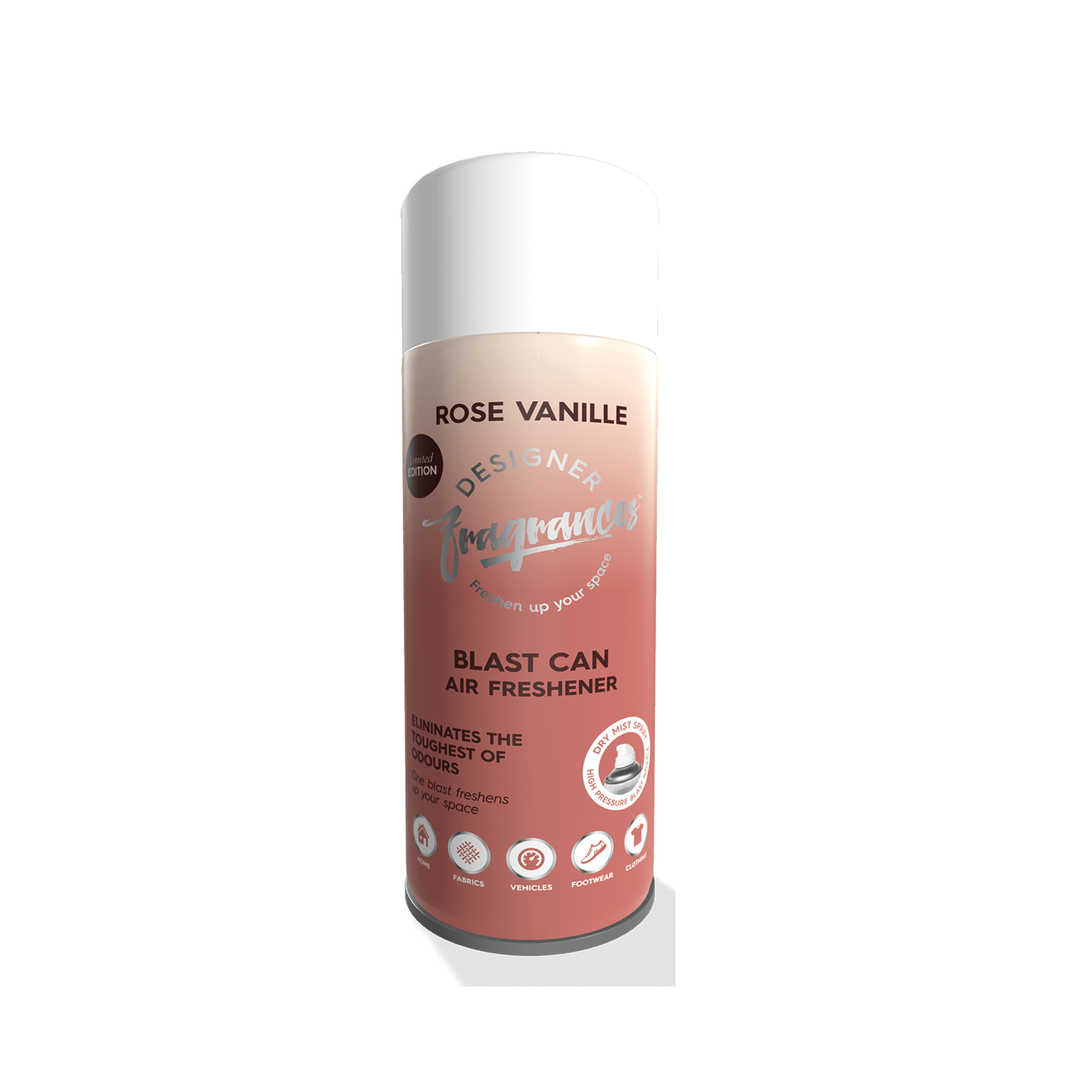 Designer Fragrances Rose Vanille Blast Can Air Freshener 400ml (BCROV)