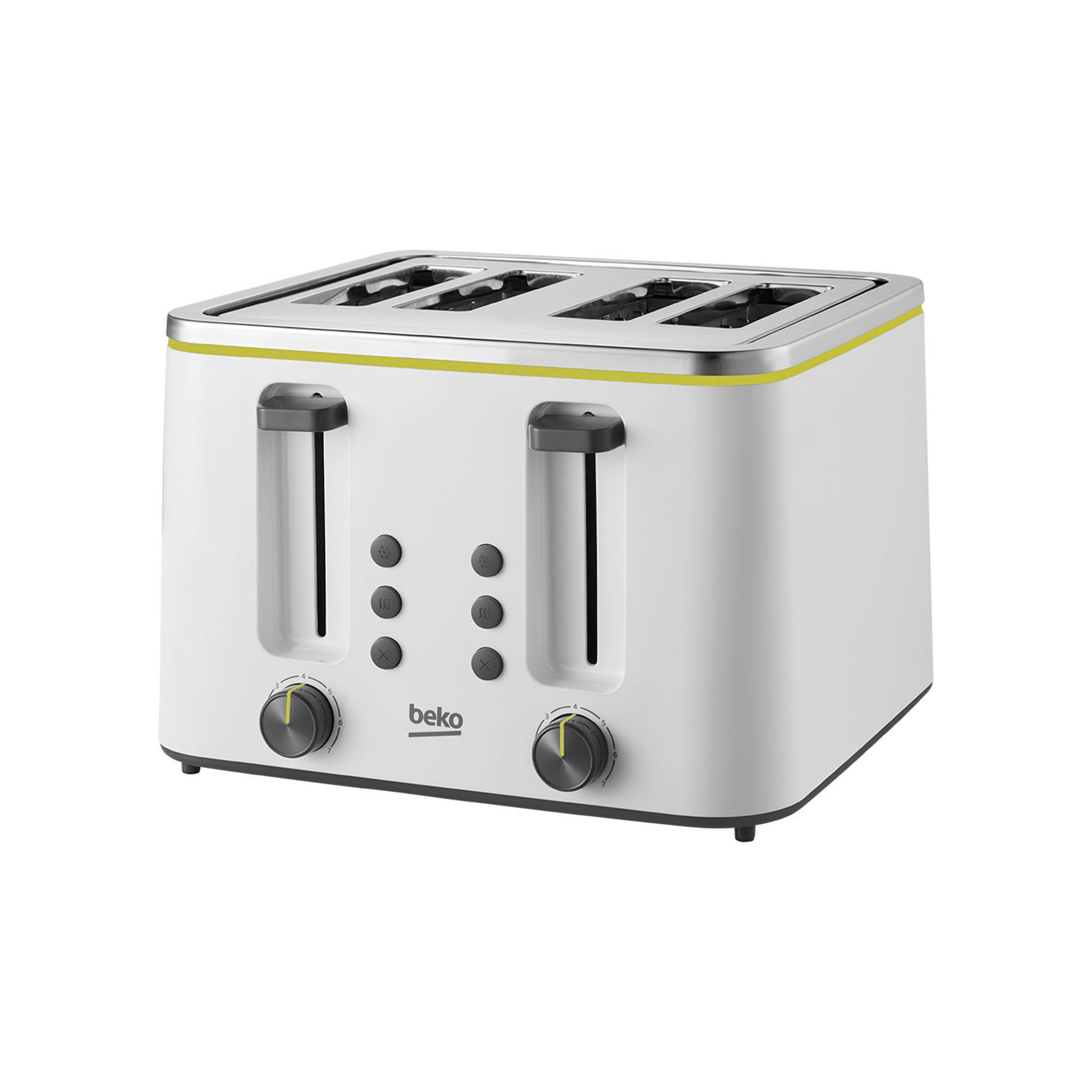 Beko New Line 4 Slice Toaster (TAM4341W)