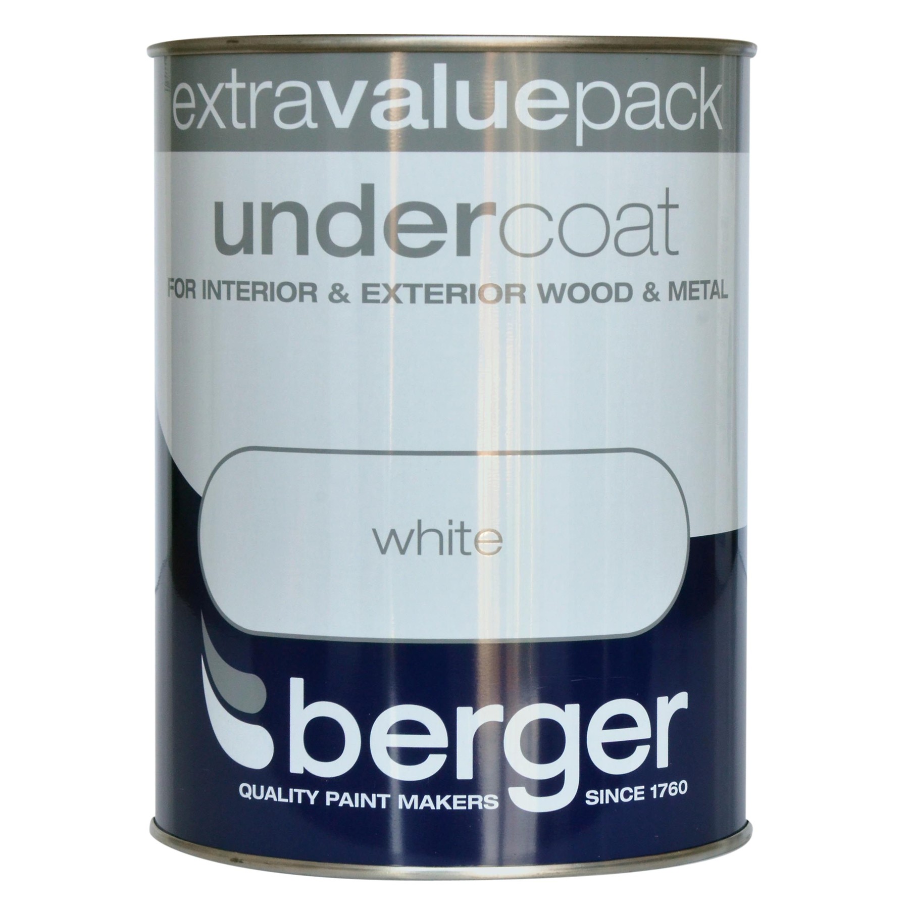 Berger Undercoat Brilliant White 1.25lt (5026296)