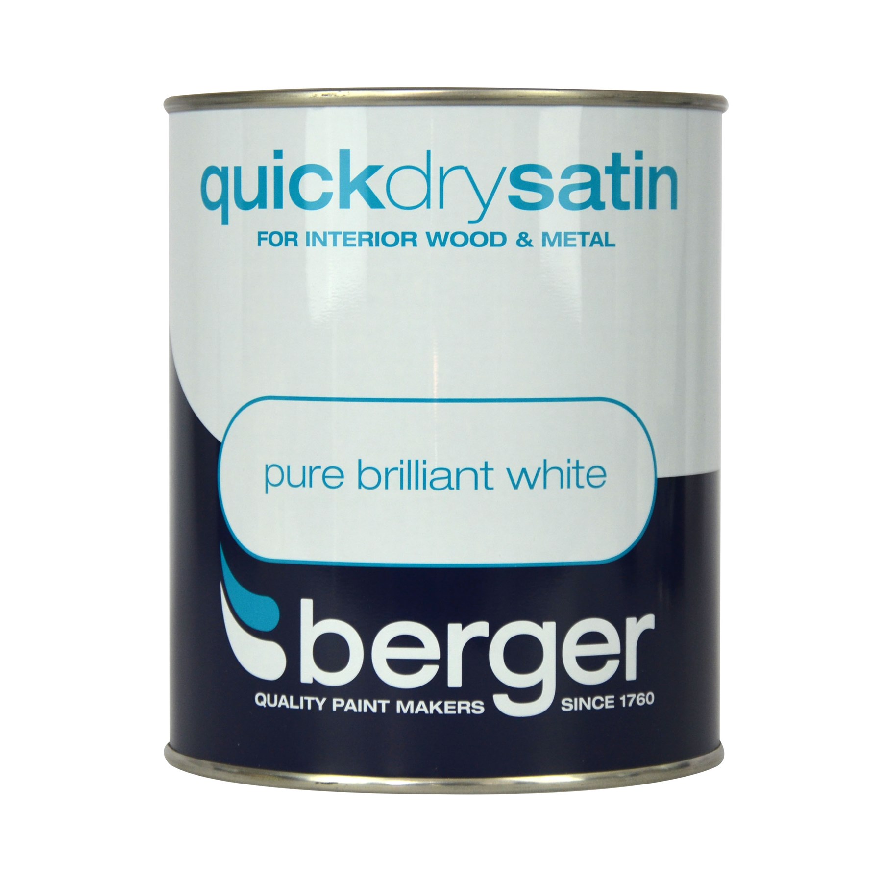 Berger Quick Dry Satin White 750ml (5090637)