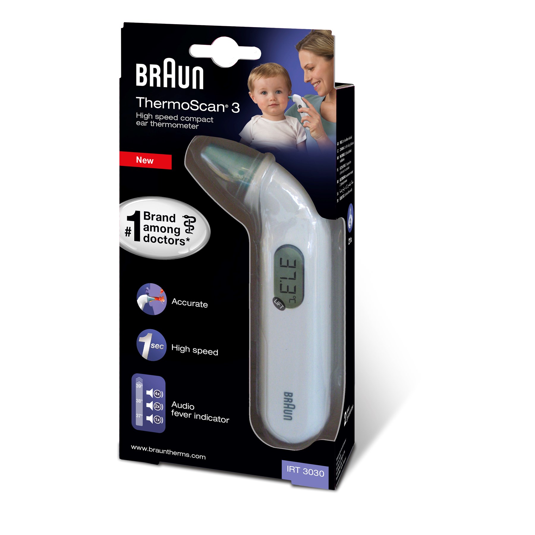 braun Thermoscan 3 Digital Themometer (IRT3030)