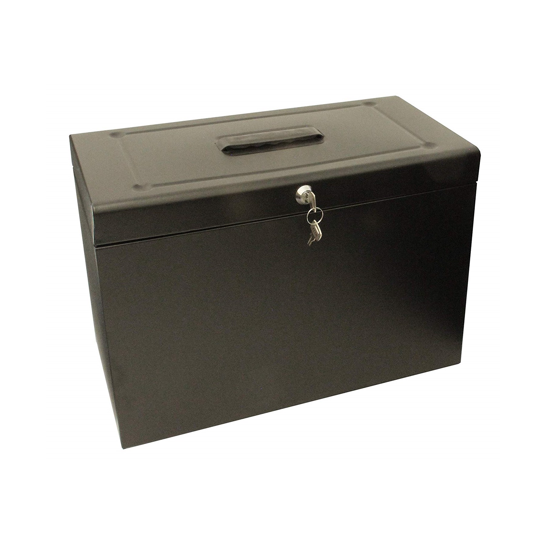 Cathedral Metal Home Filing Box With Foolscap Black (FPHOBK)