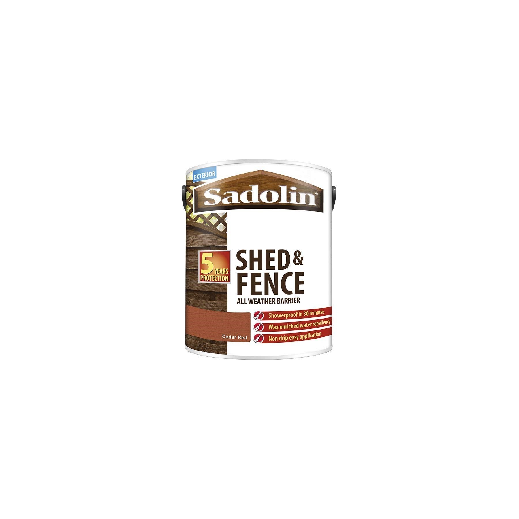Sadolin Shed & Fence Red Cedar 5lt (5093244)