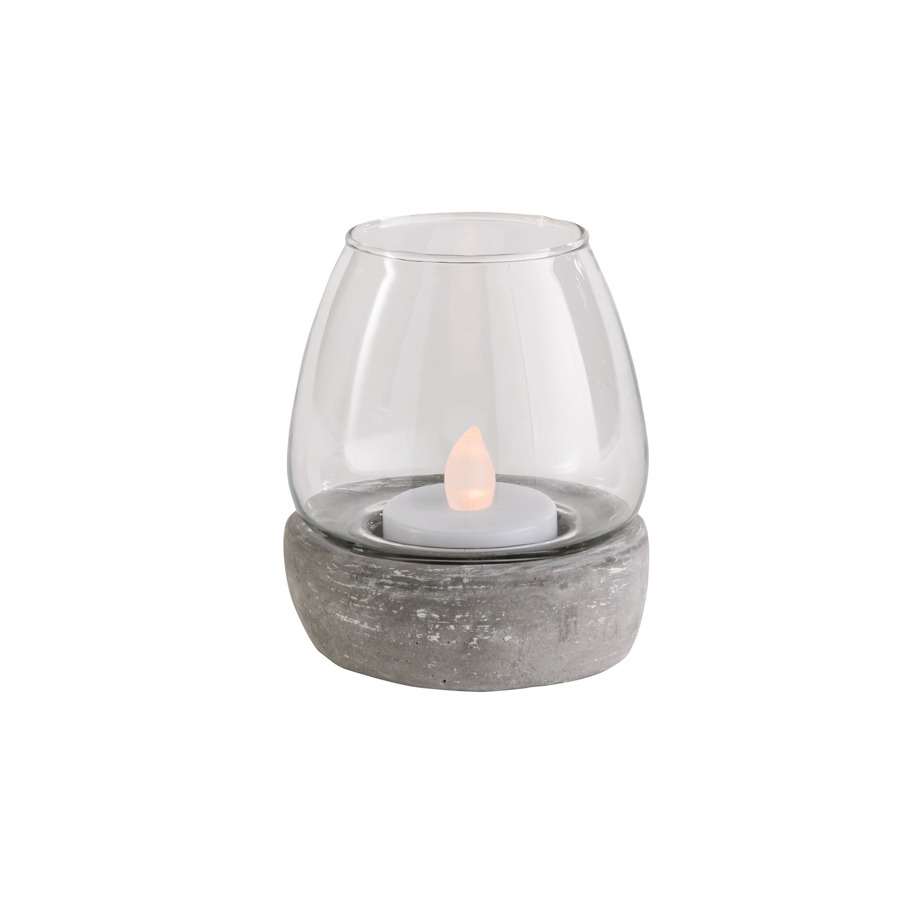 Cement Candle Holder Small (CH183058)